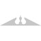 Ekena Millwork Acorn Architectural Grade PVC Pediment, 58"W x 14-1/2"H x 2-3/4"P (Pitch 6/12) PEDPS058X145ACR00 - alternate 6